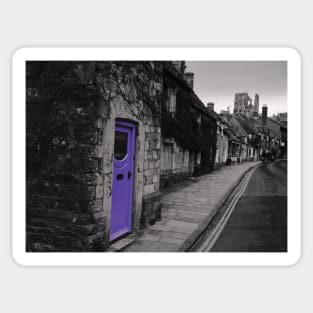 Purple door Sticker